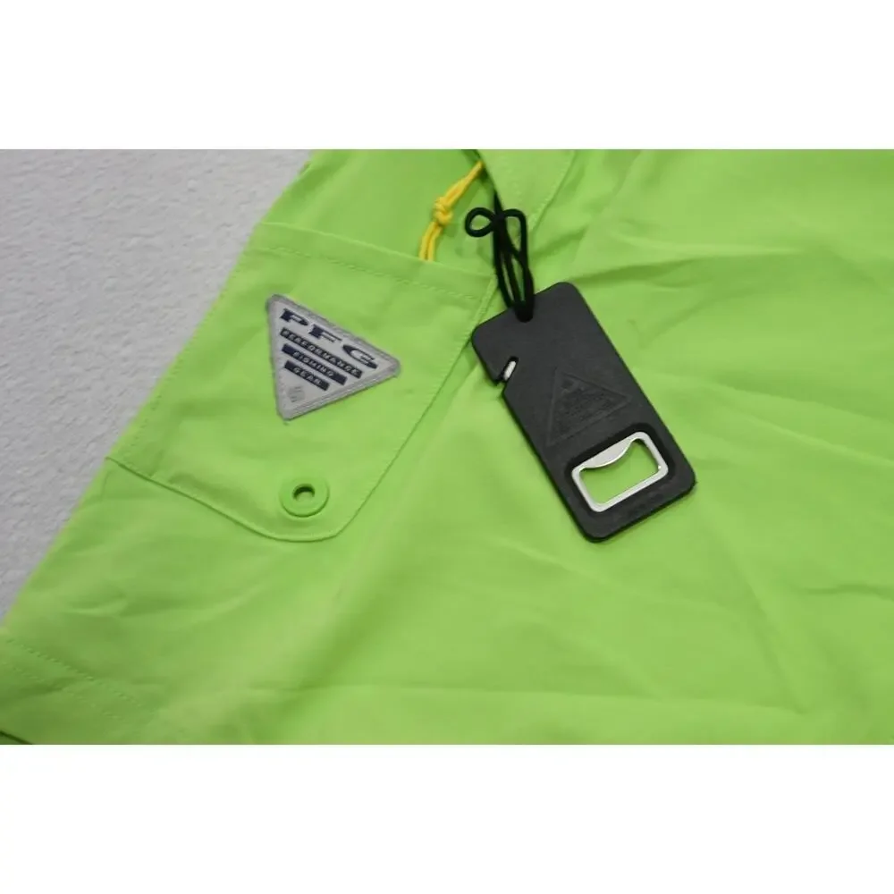 Columbia‎ PFG Board Shorts Omni-Shade Fishing Shorts Green 9